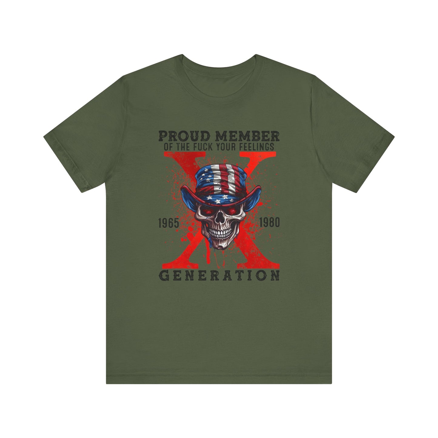 Gen X Patriotic Skull T-Shirt